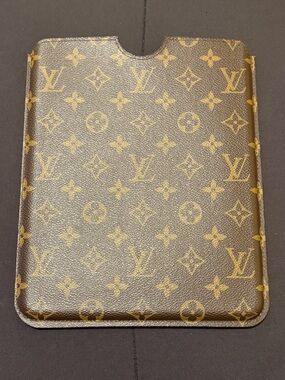 Louis Vuitton Monogram Canvas iPad Sleeve in Brown and Gold